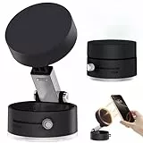 DOMAVER Vakuum-Magnet Handyhalterung Auto-Ultrastarker N52 Magnet | Für iPhone 17/16/15/14/13/12 Pro Max Samsung Google | TÜV-geprüfte Saugkraft, für Metall, Glas, Wand, Spiegel & Autoscheibe, Schwarz