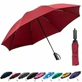 ACEIken Sturmfester Automatik Regenschirm - Kompakter,Faltbarer Taschenschirm für Herren und Damen,8 Rippen,Wasserdicht und Winddicht,Ideal für Reisen und Alltag,106/116 cm Spannweite