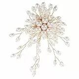 Holibanna Perlenbrosche Damen Elegant Vintage Schmucknadel Mit Kunstperlen Und Blumen-design Vielseitige Brosche Für Formelle Und Lässige Anlässe Einzigartiges Accessoire Für Frauen
