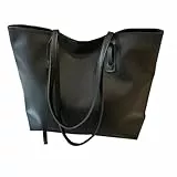YXQSED Henkeltaschen Damen PU Leder Shopper Damen Henkeltaschen Tasche Student Schultasche Arbeit Handtaschen für Schultertaschen Damentaschen Weich Umhängetasche