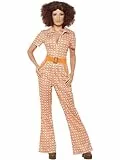 Smiffys Authentic 70s Chic Costume, Orange Halloween und Karneval