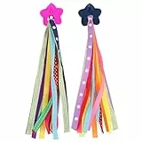 Didiseaon Lenker Luftschlangen Fahrrad Rollerquasten Bunt Kunststoff Stoff 2 Paar Kinderfahrradzubehör Für Dreirad Roller Fahrradspielzeug