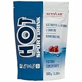 Activlab Isotonisches Getränkepulver 1000 g - mit Elektrolyten Kohlenhydraten Vitaminen - Über 80 Portionen - Getränk für Hydration - Hot Sport Drink Kirsche