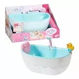 BABY Born Badewanne mit Farbwechsel - Dusch-& Soundfunktion - Hochwertiges Zubehör für Puppen der Größe 36 & 43 cm - Funktioniert auch mit echtem Wasser