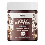 Weider Whey Protein Cream (250 g) Geschmack Schokoladen-Haselnuss, Aufstrich mit 24 % Protein, Molkenprotein, ohne Zuckerzusatz, ohne Palmöl