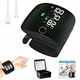 Hojalis Blutdruckmessgerät Handgelenk, Digitales Handgelenk-Blutdruckmessgerät Mit Lcd-Bildschirm, Automatische Handgelenk Blutdruckmessgeräte mit2×99 Speicherplätze,Deutsch Automatische Sprachausgabe