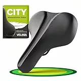 VELMIA Fahrradsattel 100% Wasserdicht, nahtloses & ergonomisches Design - komfortabler Fahrradsattel Herren & Damen, Ideal für E-Bikes, Trekking & City sowie Mountainbikes, Sattel