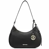 BOSTANTEN Damen Henkeltaschen Klein Handtaschen Schultertasche für Frauen Shopper Tasche Schwarz