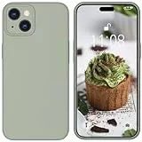 HGH Silikon Hülle für iPhone 15, 3-Schicht-Struktur FallSchutz Case, Anti-Fingerprint & Anti-Rutsch, Agavengrün