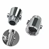 DEANKEJI 2 Stück Absperrventil, G1/2 Wasserstopper Dusche, Duschkopf Absperrventil, Geeignet für Handbrausen, Duschköpfe, Brauseschläuche