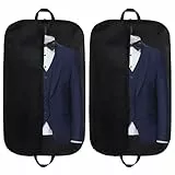Kleidersack 100 x 60 cm (2er Set) | Kleiderhülle mit Reißverschluss | Atmungsaktive Anzugtasche für Reisen & Lagerung | Schützt vor Staub, Feuchtigkeit & Motten