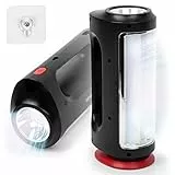Duronic RL13 Taschenlampe | Outdoor Camping-Laterne | Lampe mit 3 Modi | Handscheinwerfer mit 2000 mAh Akku | Handlampe mit 240 Lumen | Geeignet für Wandmontage | Notfallleuchte | Wandlampe mit LED