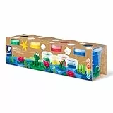 STAEDTLER Noris junior 813 Spielknete 'Standard Colours', besonders weich und sauber, klebt nicht, Set mit 4 Töpfchen à 130 g, 813 SLE