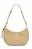 Desigual Umhängetasche Schultertasche Half Logo Raffia Bag Natural beige