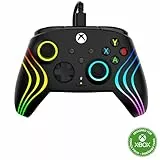 Turtle Beach Afterglow Wave Controller Schwarz Wired RGB Gaming Controller – Lizenziert für Xbox Series X oder S, Xbox One und Windows