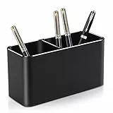 VAYDEER Metall Stifthalter Aluminium Stifteköcher Bleistifthalter für Schreibtisch Organizer Pinselhalter für Büro, Schule - Schwarz