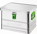 ALUTEC Aluminiumbox Starbox 30 (Inhalt 30 l, Außenmaße (LxBxH) 430 x 335 x 270 mm, staub-/spritzwassergeschützt, inkl. Fanbänder, Werkzeugbox, Aufbewahrungskiste, Gewicht 2,40 kg) 26030