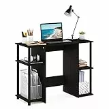 Furinno JAYA Kompakter Computer-Schreibtisch, holz, Espresso, 39.5 x 39.5 x 72.59 cm
