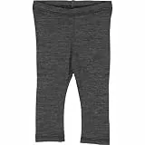 Fred's World by Green Cotton Unisex Wool Baby Leggings, Dark Grey Melange, 86 EU