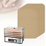 Aieve 5er Dörrfolie für Dörrautomat Fruchtleder kompatibel mit WMF KÜCHENminis Dörrgerät Antihaft Teflon Dauerbackfolie Dehydrator Dürrgerät Blätter, BPA-Frei