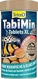 Tetra Tablets TabiMin XL - Tabletten Fischfutter für alle größeren Bodenfische, insbesondere für Bodenfische mit größerem, unterständigem Maul, 133 Tabletten Dose