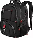 MATEIN Groß Laptop Rucksack Herren 55L, 18 Zoll Arbeit Wasserdicht Backpack Laptoptasche Reisen Rucksack, Schulrucksack Teenager Jungen Anti Diebstahl Business Schwarz