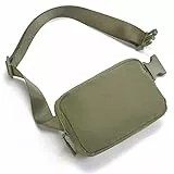Telena Bauchtasche Damen Gürteltasche Herren, Sport Mode Hüfttaschen Frauen Brustbeutel Umhängetasche Crossbody Bag mit verstellbarem Riemen,Grün