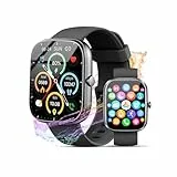 Smartwatch Herren Damen mit Telefonfunktion, 1.91' Fitnessuhr Damen, 100+Sportmodi IP68 Wasserdicht Sportuhr, Smart Watch mit Schrittzähler, Herzfrequenz, SpO2, Schlafmonitor, Uhren für iOS Android