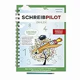 Schreibathlet: Schreiblernheft für ABC-Schützen mit vorgeprägten Zahlen und kleinen Rechenaufgaben (Schreibpilot Zahlen) | Inkl. Bleistift und Radiergummi [deutsch]