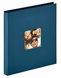 walther design Fotoalbum blau 400 Fotos 10x15 cm Einsteckalbum mit Cover-Ausstanzung, Fun EA-110-L