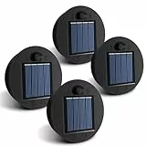 HELESIN Solarleuchten Ersatzteile 4 Stück, 7cm 1.2V 600mAh Solarleuchten Ersatz, IP65 Wasserdicht Solar Ersatzdeckel 7cm, LED Ersatz Solarmodul für Gartenleuchten, Solar Led Ersatz für DIY