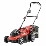 Outsunny Elektro Rasenmäher 800 W mit 40 cm Schnittbreite 45L Fangkorb Akkuanzeige Überlastschutz 7 Schnitthöhen Elektrischer Sichelmäher mit abnehmbar Griffe, Mäher für Rasen NUR Werkzeug