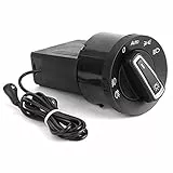 Scheinwerfer Schalter, Fydun Auto Lichtschalter Schaltknopf Scheinwerfer Steuerschalter Lichtsensormodul für MK4 B5 1C0941531 3BD941531 3BD941531A