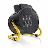 Brandson - Heizlüfter 3000 Watt - Keramik Heizstrahler - Raumtrockner Bautrockner - Turbo Elektroheizgebläse mit Überhitzungsschutz, Extra Stark - für Baustelle Haus Werkstatt Garage Heizgerät