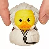 TUBBZ Kleine Doc Brown Sammelbare Vinyl-Gummientenfigur - Offizielles Zurück in die Zukunft Merchandise - Retro Action Filme & TV