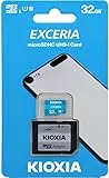 microSDHC 32GB EXCERIA Ultra-High-Speed UHS-I CLASS10 KIOXIA Full-HD-Videoaufnahme mit speziellem SD-Adapter