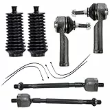 BESTPRICE 2x Spurstange vorne links & rechts, 2x Spurstangenkopf vorne links & rechts, 1x Lenkmanschettensatz, Kompatibel mit RENAULT CLIO II (BB_, CB_), KANGOO (KC0/1_)