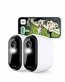 Arlo Essential 2 XL Batterie 2K Überwachungskamera Aussen WLAN, Kabellos, 2K HD Video, Farbnachtsicht, Licht, Bewegungsmelder, Sirene, 2-Wege Audio, Arlo Secure Plan Testzeitraum, 2 Kameras