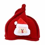 COLLBATH 1 Stück Weihnachtsmütze für Handgefertigte Strickmütze Komfortabler Kopfschmuck für Neugeborene Kleinkinder Familienfeiern Fotos Stilvolles Accessoire für Weihnachten