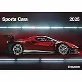 N NEUMANNVERLAGE - Sports Cars 2025 Wandkalender, 45x48cm, Kalender mit Abbildungen von hochleistungs-Autos, Speed Cars, Mondphasen, Spiralbindung und internationales Kalendarium