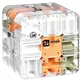 Vicloon Large Labyrinth 3D Puzzles Maze Cube, 3D Labyrinth Spiel Puzzle Spiel, Interaktives Würfel Labyrinthspiel für Kinder Erwachsene, Lernspielzeug Geschenk für Klassenpartys, Geburtstage-Gelb Grün