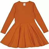 Fred's World by Green Cotton Mädchen Alfa Swing L/S Dress, Marmalade, 98 EU