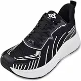 JACKSHIBO Slip-in-Schuhe für Herren, breite Zehenbox, breite Sneaker, für Laufen, Walking, Tennis, athletisch, Plantarfasziitis, orthopädischer Schuh, kein Fallenlassen, dicke Sohle, breite Schuhe