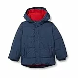 Amazon Essentials Jungen Warme Winter Pufferjacke mit Kapuze, Marineblau, 9 Jahre