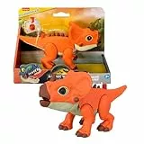 Fisher-Price Imaginext Jurassic World Dinosaurier Actionfigur mit manuell aktivierbarer Bewegungsfunktion und wachsenden Stacheln, ca. 20 cm großes Aquilops-Dinospielzeug, JGP99