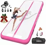 DOBESTS Airtrack Tumbling Matte, Gymnastikmatte mit Luftpumpe, Trainingsmatte mit Tragetasche, Turnmatte Zuhause, Outdoor, Yoga, Fitness, Sport 10cm Hoch 3m