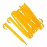 LIOOBO 13stücke Rasensicherungspfähle Aus Kunststoff-Netz Mit Schraubgewinde Für Zeltverstärkung Camping-windheringe Für Outdoor-aktivitäten Gartenrandpfähle Aus Kunststoff Für