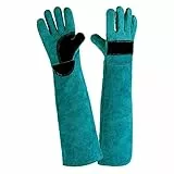 Anti-Biss Arbeitshandschuhe 2 Paar Bissfeste Handschuhe Für Den Umgang Mit Tieren 45 Cm/ 60 Cm Anti-Biss Arbeitshandschuhe Zum Schweißen, Pflegen, Umgang Mit Hund/Katze/Vogel/Schlange/Papagei