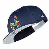 Nebelkind Snapback-Cap-Herren Damen, Flat Brim minimal Curve Kappe mit Stickerei, Pixel 2, Einheitsgröße OneSize Größenverstellbar Unisex Basecap Streetwear Style Cap mit geradem Schirm