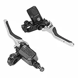 Akozon Bremshebel, Motorrad Links Rechts Bremshebel mit Hauptbremszylinder CNC Aluminiumlegierung Ersatz für YQ50 Aerox 1997-2013